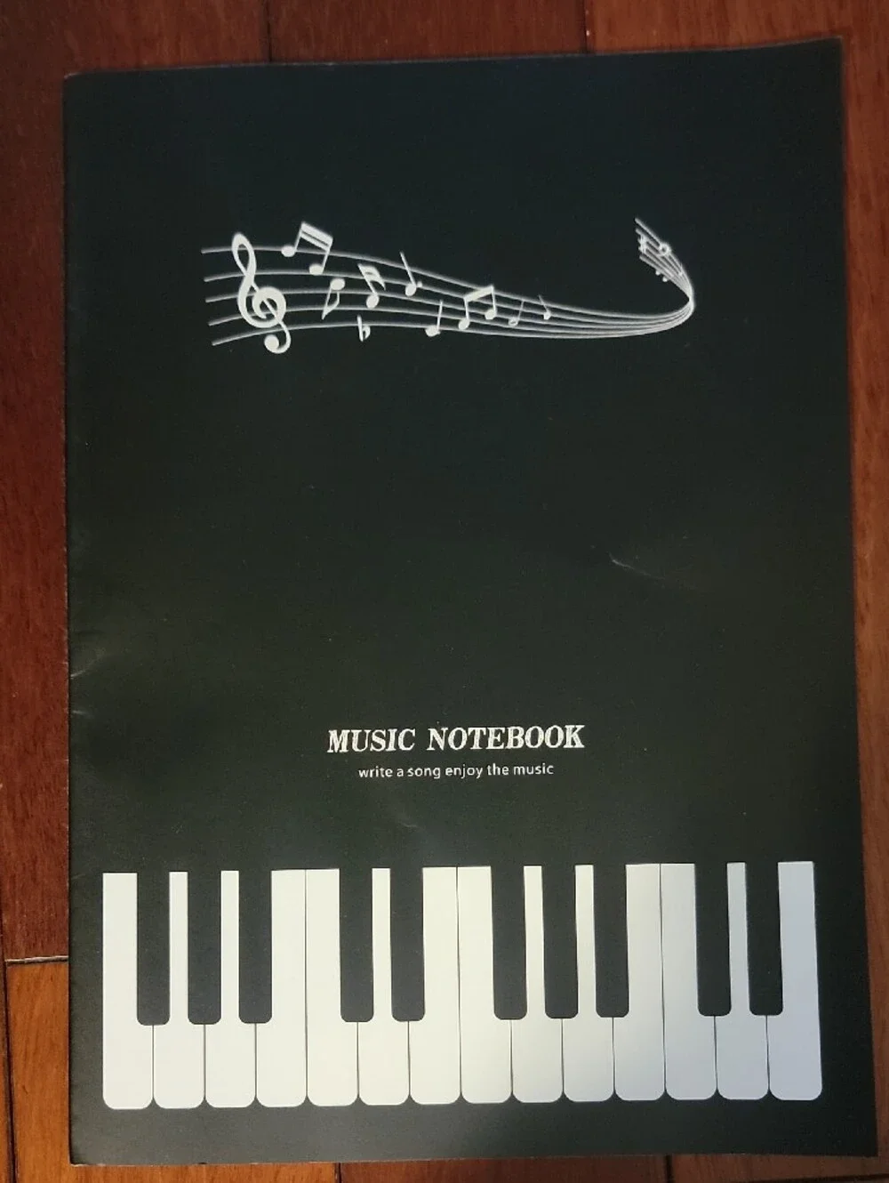 GIFTABLE TOTE Floral 5 PC. Piano Print Tote Bag & Notebooks Set